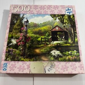 25. Charming Countryside 500-Piece Puzzle “The Covered Bridge”